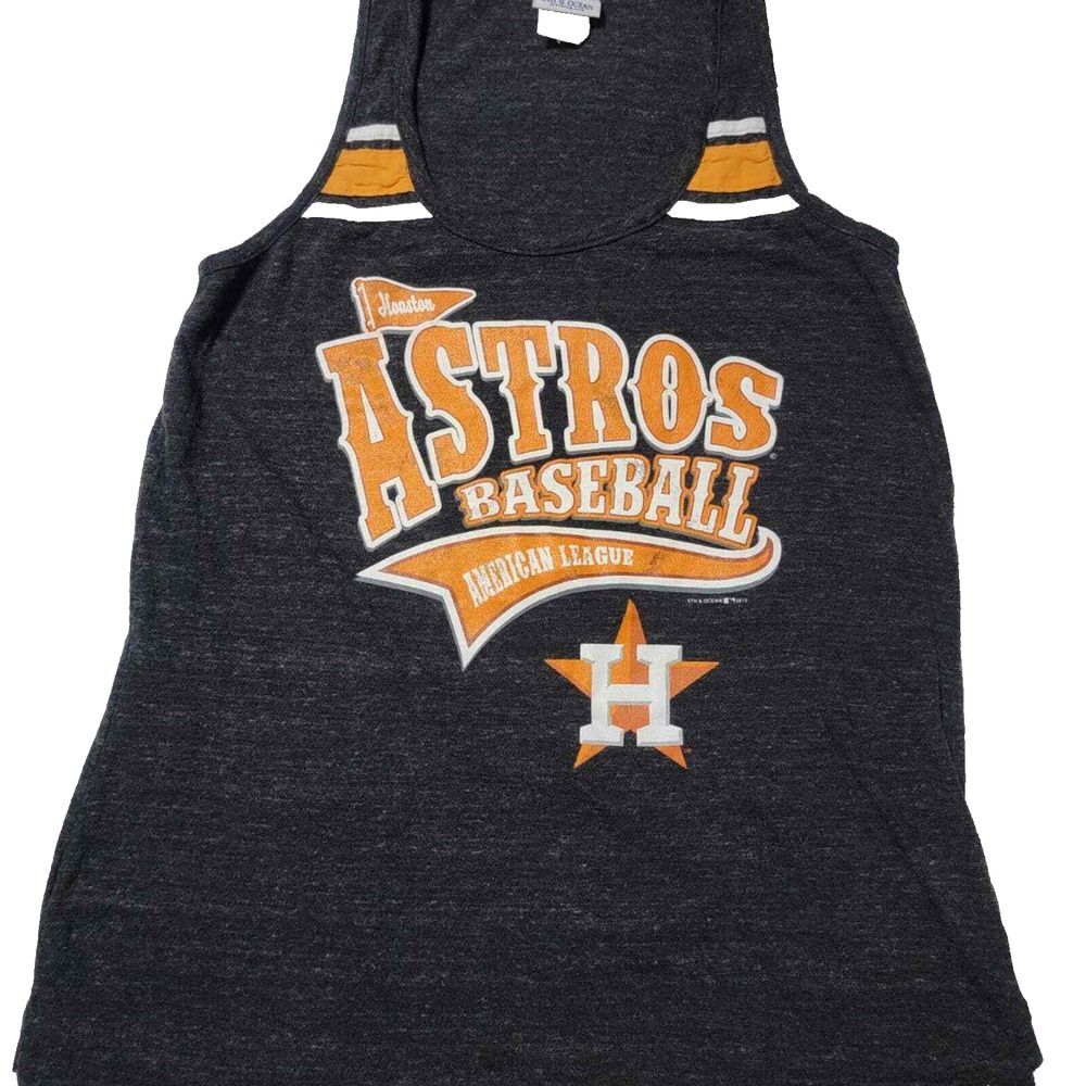 EUC 2013 5th and Ocean Houston Astros Tank Top Size Small Baseball MLB Woman's
